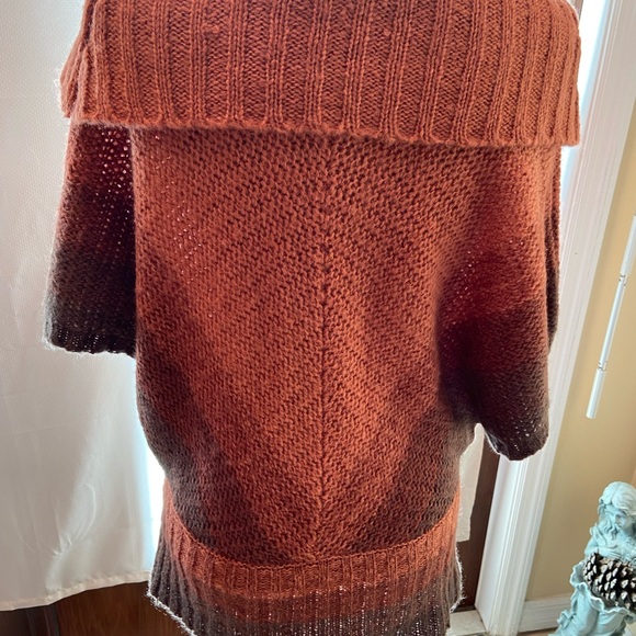 Bamboo Traders Orange/Brown Sweater size Sm - Picture 4 of 9